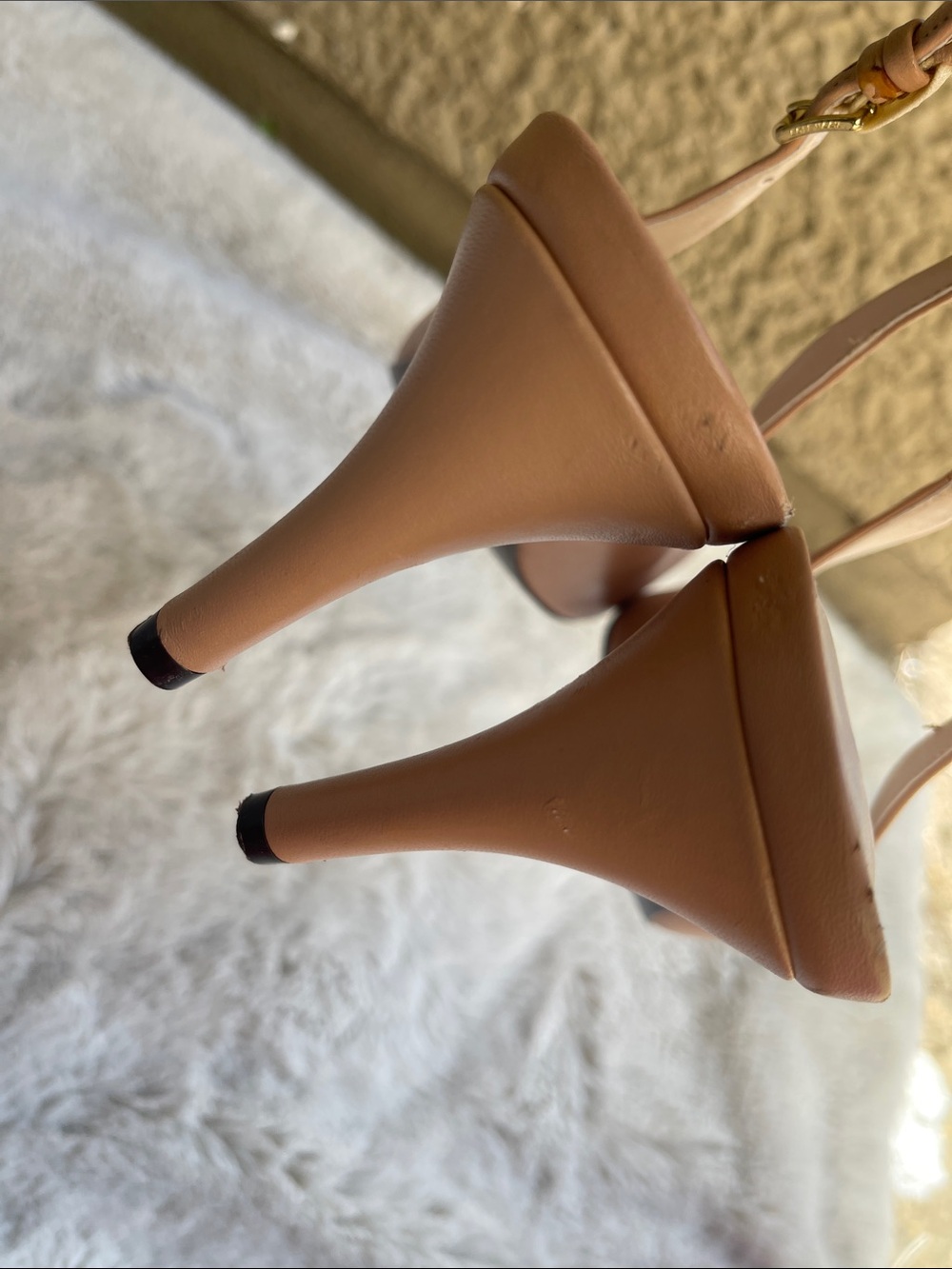 Cole Haan Blush Nude Slingback Pointed-Toe pumps Size 9.5 - Picture 5 of 11